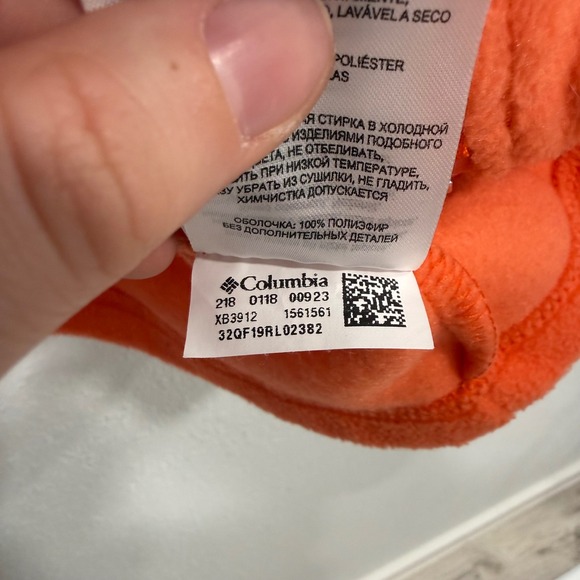 Columbia OSU Oregon State University Fleece Jacket Orange Full Zip XB3912 XL - Picture 6 of 8